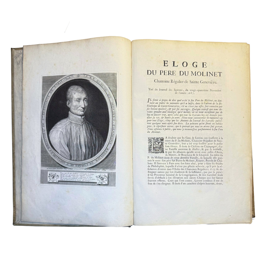 Le Cabinet de la Bibliotheque de Sainte Genevieve by Du Molinet, Claude: a finely preserved portion of the 1692 illustrated & decorative treatise