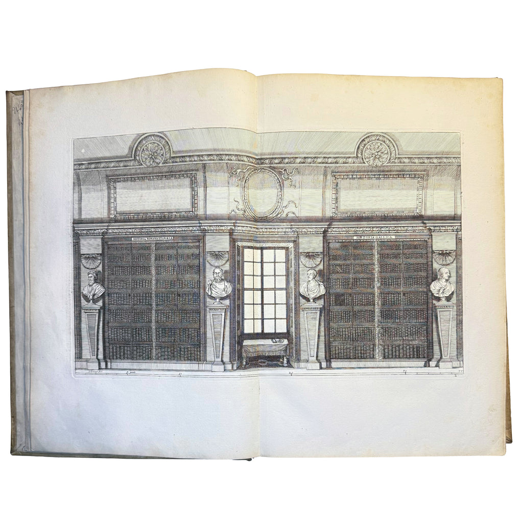 Le Cabinet de la Bibliotheque de Sainte Genevieve by Du Molinet, Claude: a delicate visual nuance of the 1692 illustrated & decorative publication