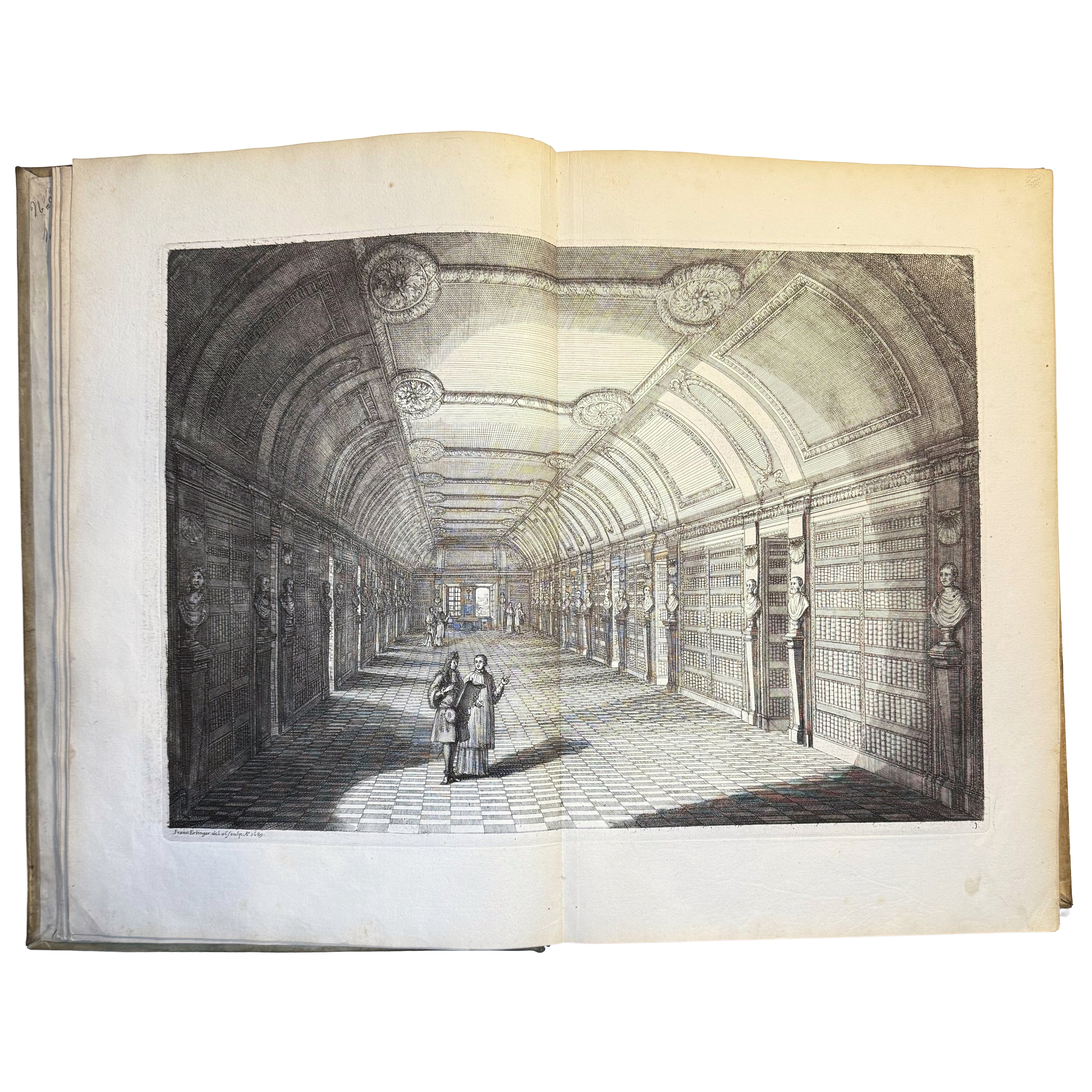 Le Cabinet de la Bibliotheque de Sainte Genevieve by Du Molinet, Claude: a finely chosen detail from the 1692 illustrated & decorative treatise