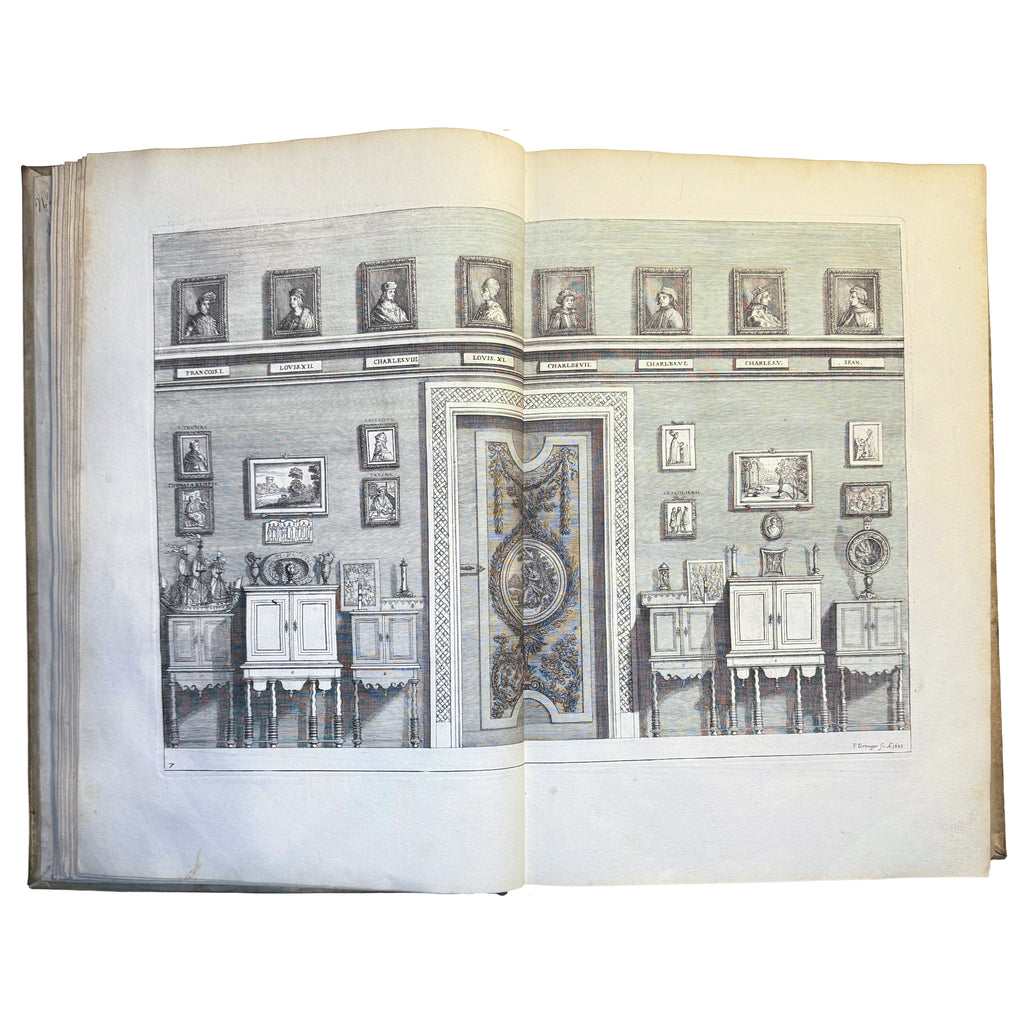 Le Cabinet de la Bibliotheque de Sainte Genevieve by Du Molinet, Claude: a distinctive element from the 1692 illustrated & decorative volume