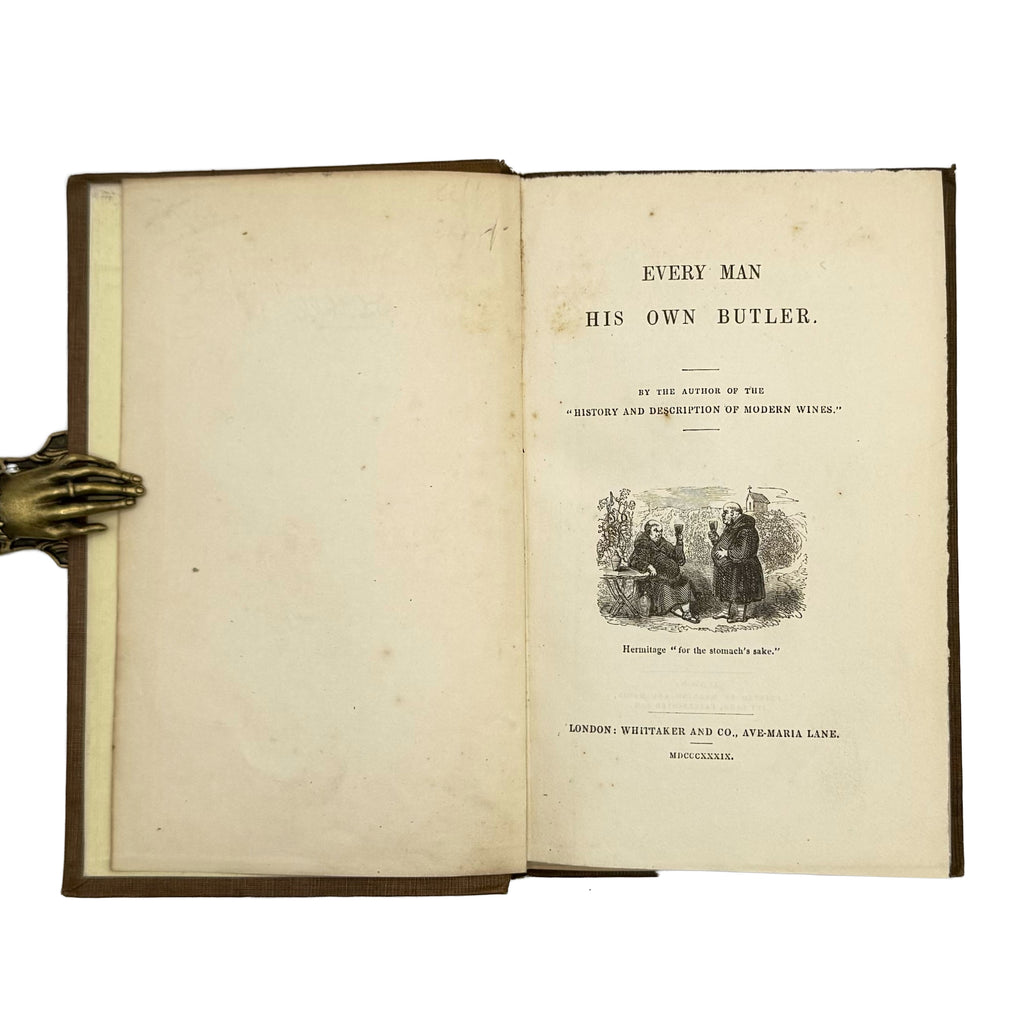 Every man his own butler by Redding, Cyrus: a rare visual excerpt of the 1839 wine & viticulture piece