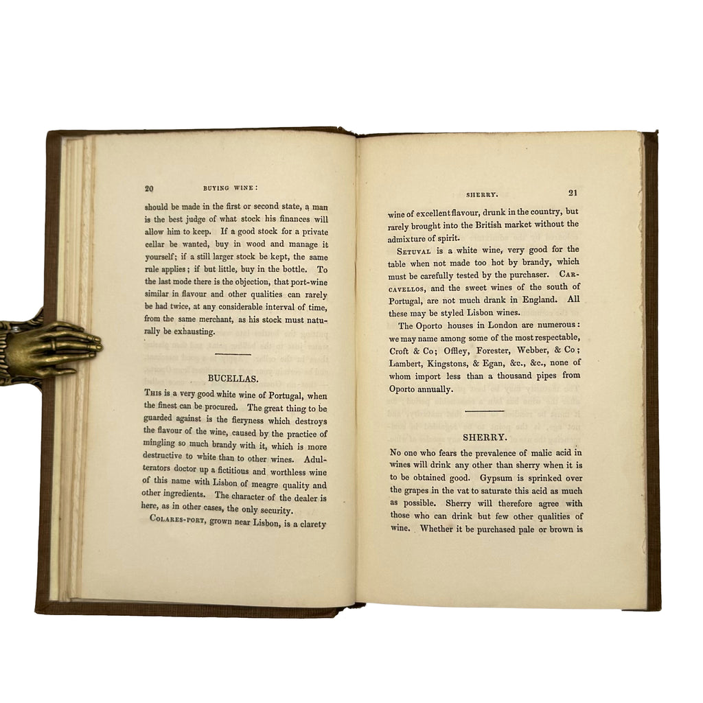 Every man his own butler by Redding, Cyrus: a scarce illustrative detail of the 1839 wine & viticulture edition