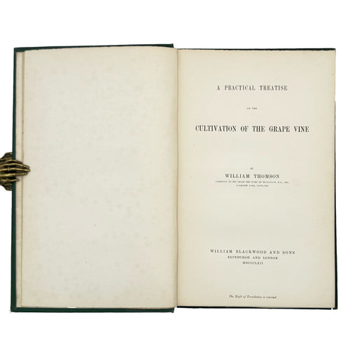 A Practical Treatise on the Cultivation of the Grape Vine by Thomson, William: a singularly preserved detail from the 1862 wine & viticulture edition