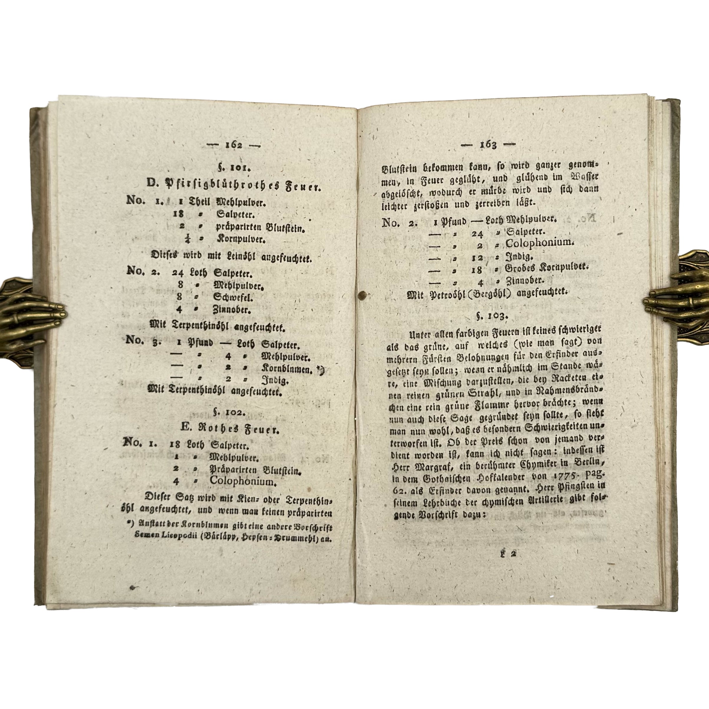 Der selbstlehrende Feuerwerker by Blondel, C.: a selected plate showing the 1816 curiosa & occulta volume