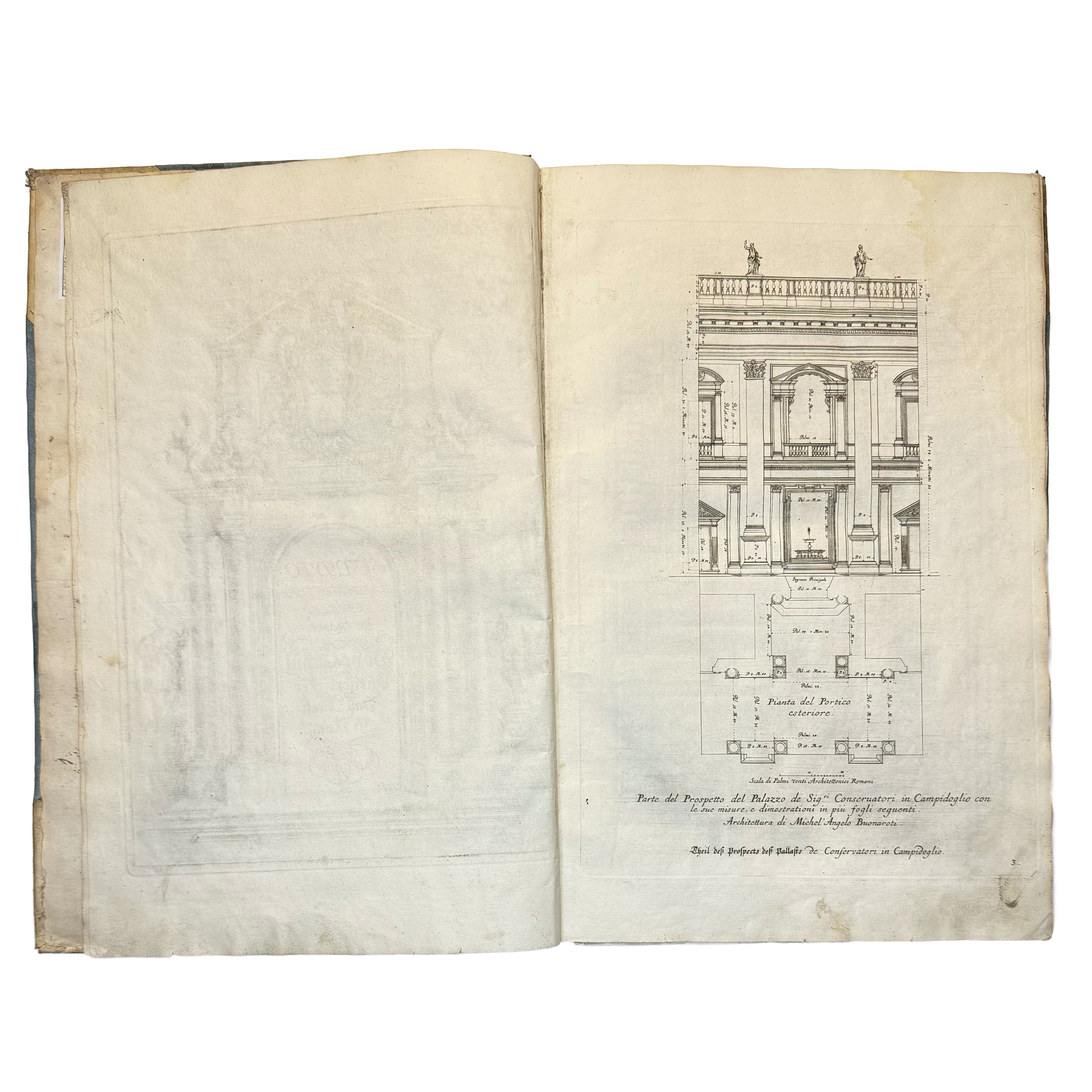 Studio d’architettura civile sopra gli Ornamenti di Porte e Finestre tratti da alcune Fabbriche insigni di Roma (...) by Specchi, Alessandro; De Rossi, Domenico: a rare glimpse into the 1716 illustrated & decorative publication