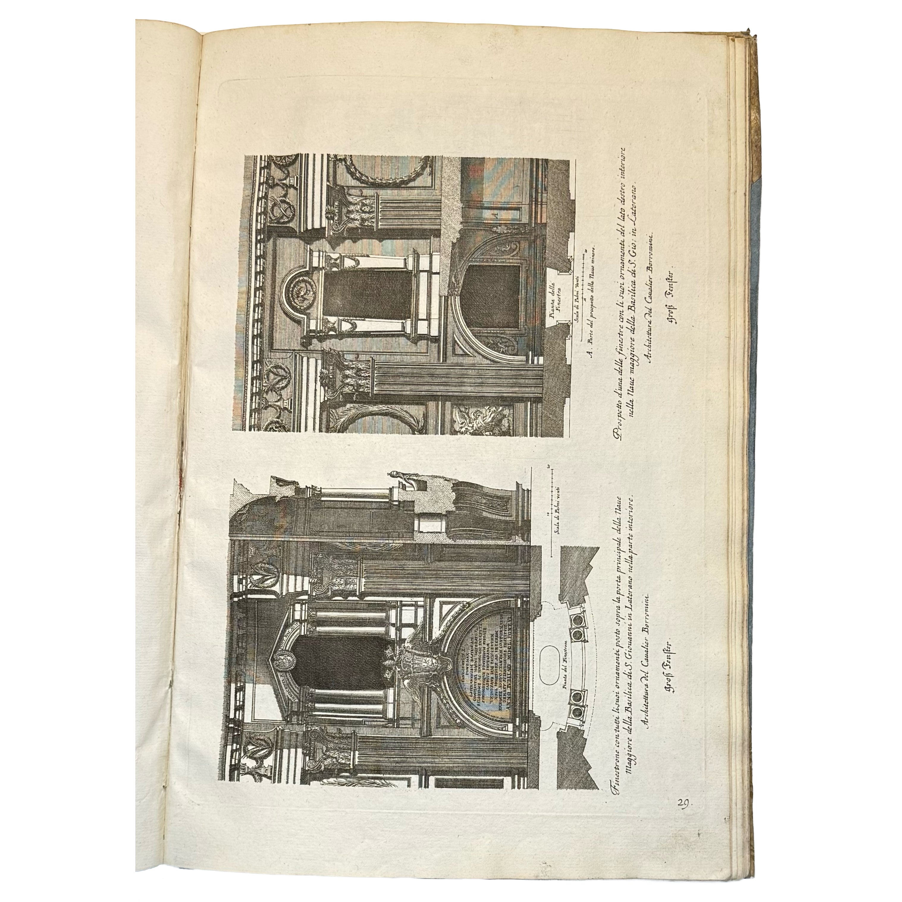Studio d’architettura civile sopra gli Ornamenti di Porte e Finestre tratti da alcune Fabbriche insigni di Roma (...) by Specchi, Alessandro; De Rossi, Domenico: a noteworthy detail captured from the 1716 illustrated & decorative exemplar