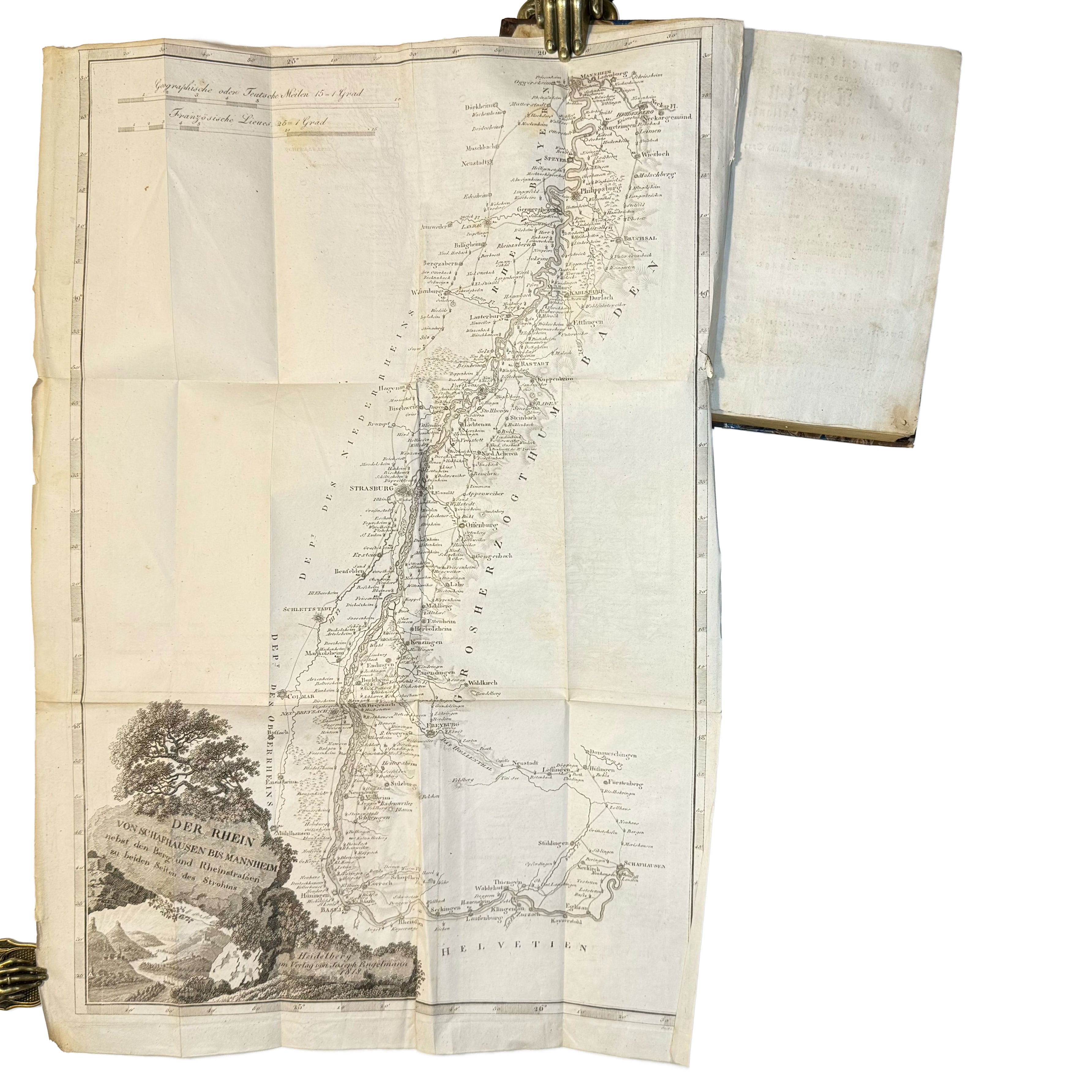 Anleitung auf die nützlichste und genussvollste Art den Rhein von Schafhausen bis Holland, die Mosel von Coblenz bis Trier by Schreiber, Alons: a distinctive element from the 1818 wine & viticulture work