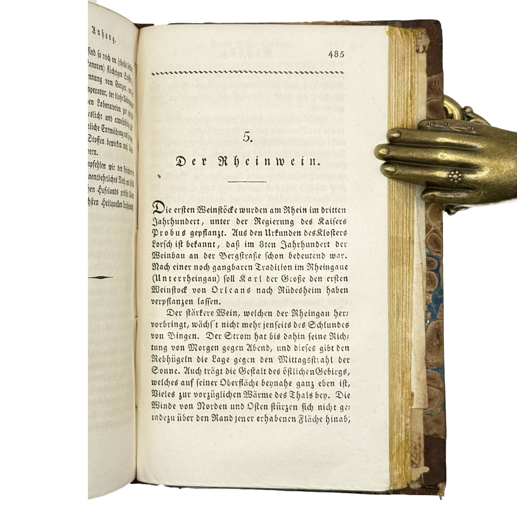 Anleitung auf die nützlichste und genussvollste Art den Rhein von Schafhausen bis Holland, die Mosel von Coblenz bis Trier by Schreiber, Alons: a rare visual excerpt of the 1818 wine & viticulture publication