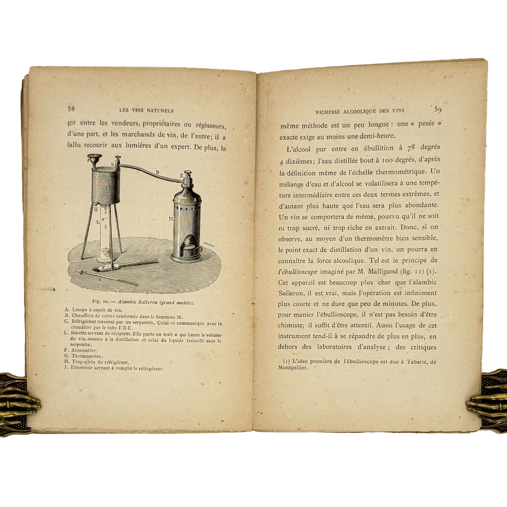 La chimie des vins. Les vins naturels, les vins manipules et falsifies par Antoine De Saporta Avec figures intercalees dans le texte