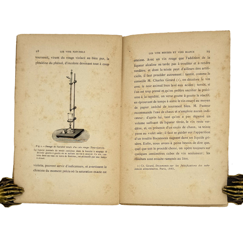 La chimie des vins. Les vins naturels, les vins manipules et falsifies par Antoine De Saporta Avec figures intercalees dans le texte