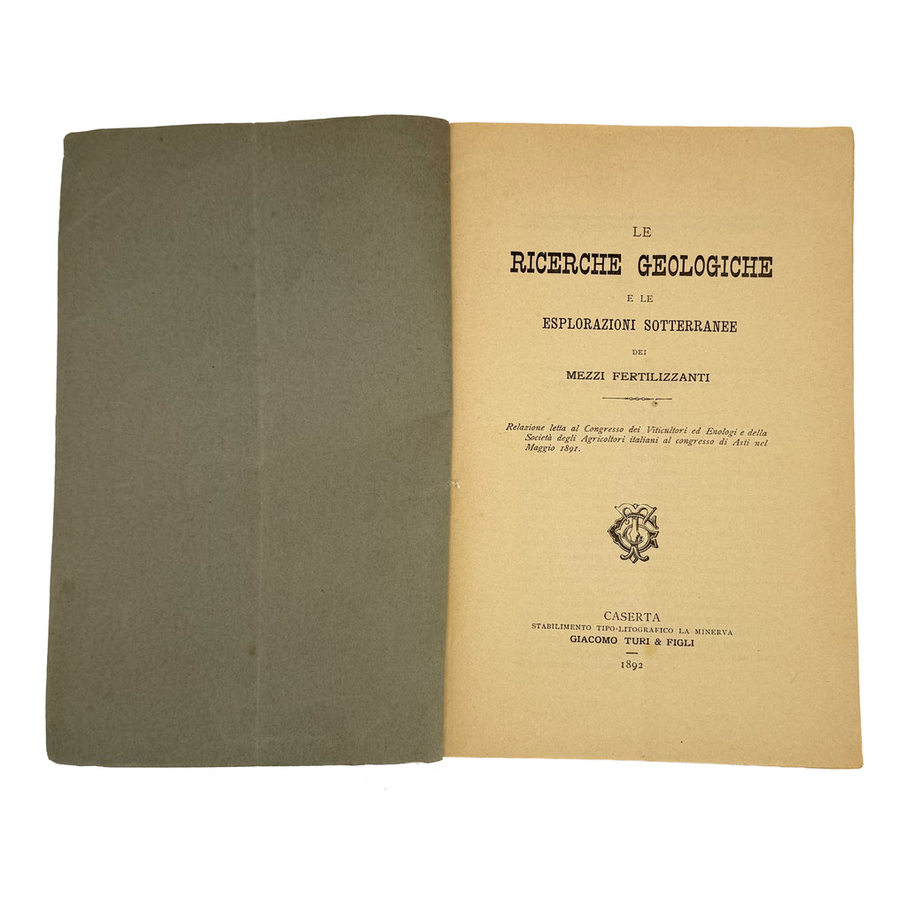 Le Ricerche Geologiche e le Esplorazioni Sotterranee dei mezzi fertilizzanti
