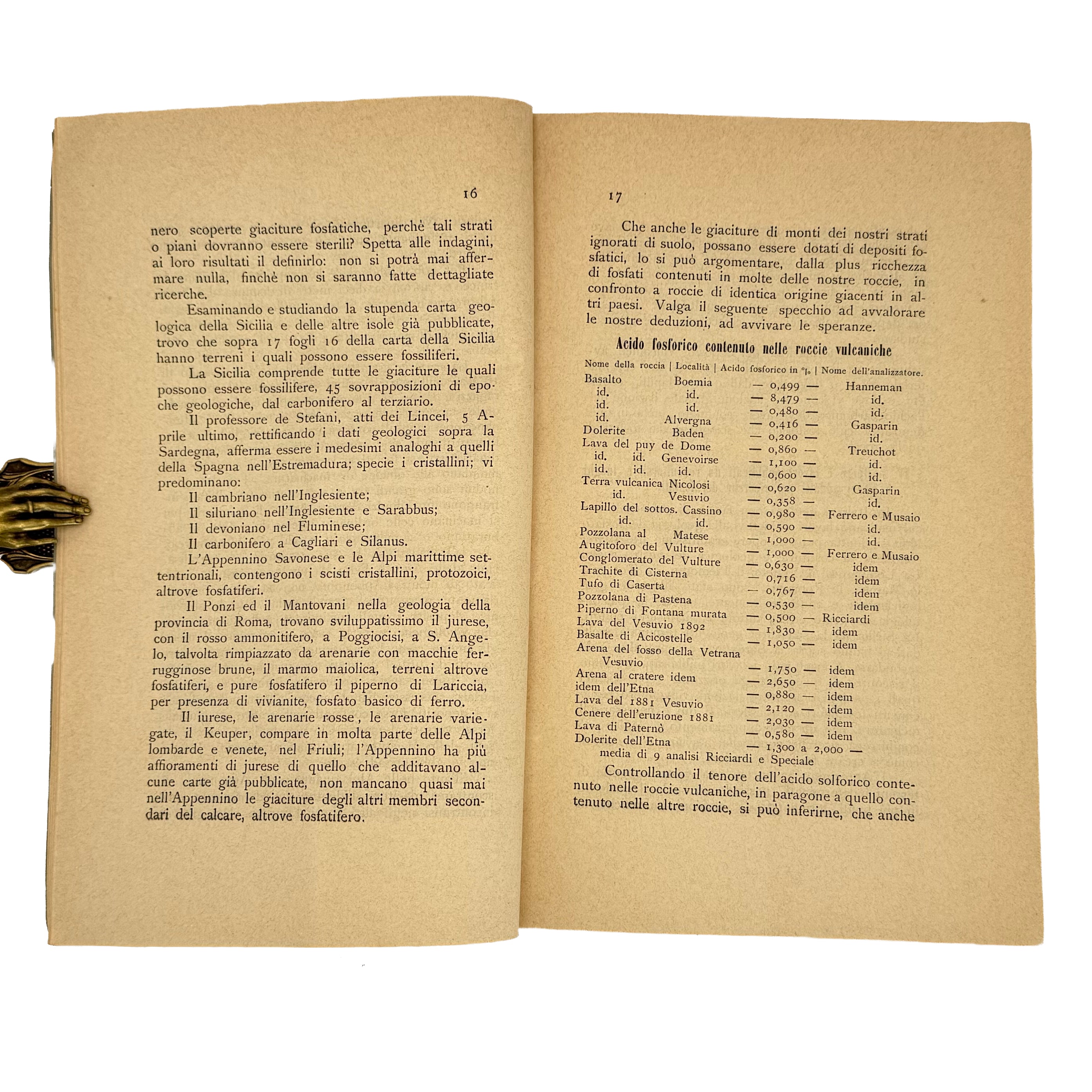 Le Ricerche Geologiche e le Esplorazioni Sotterranee dei mezzi fertilizzanti