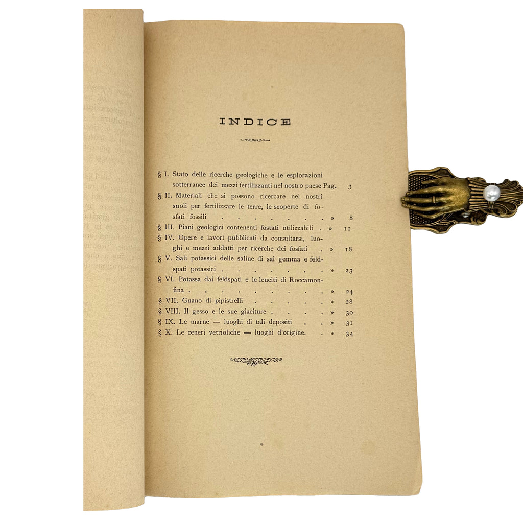Le Ricerche Geologiche e le Esplorazioni Sotterranee dei mezzi fertilizzanti