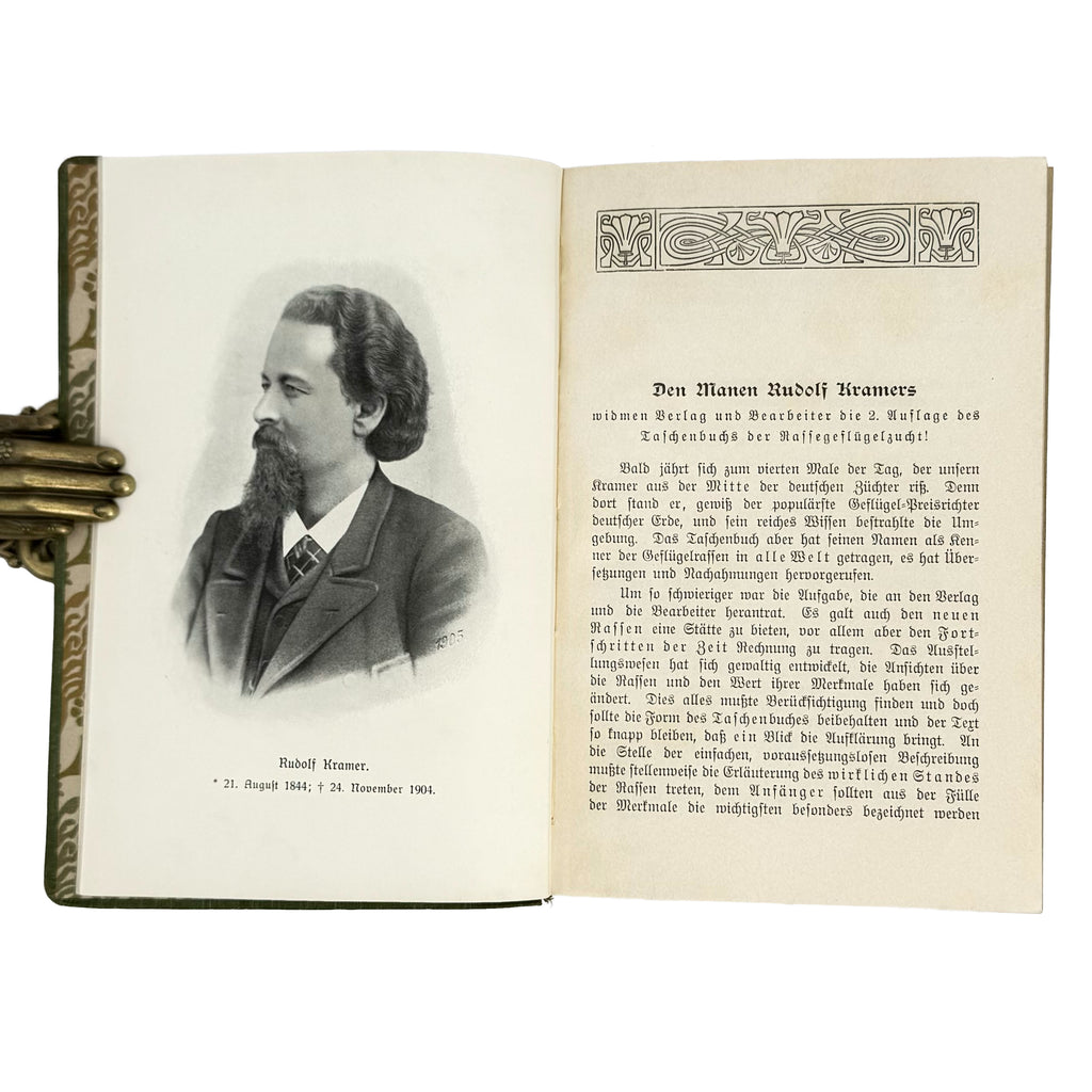 Kramers Taschenbuch der Rassegeflügelzucht by Kramer, Rudolf: an exquisite selection from the 1908 agriculture & natural history publication