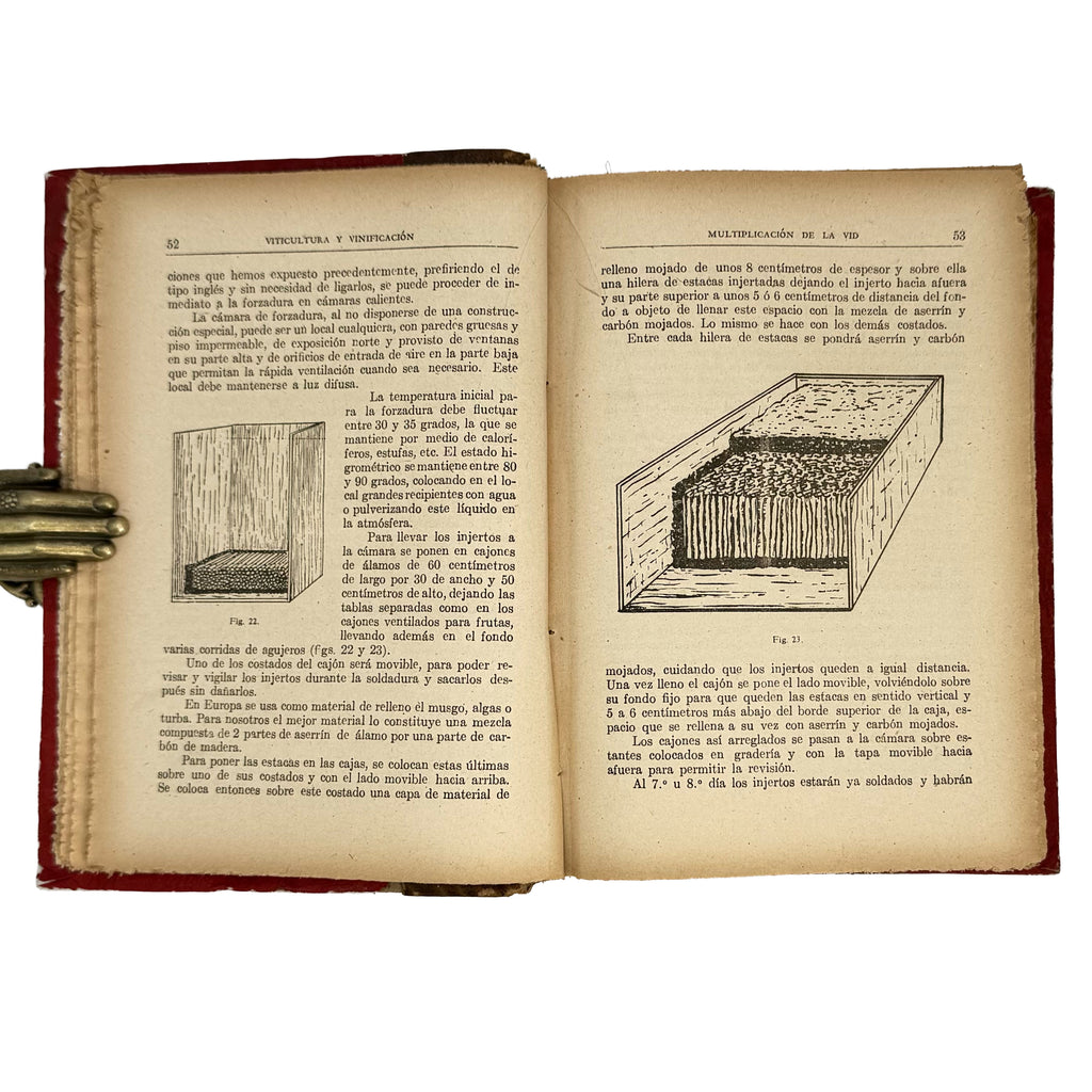 Viticultura y Vinificación by Rojas L., Manuel: a rare surviving image of the 1950 wine & viticulture publication