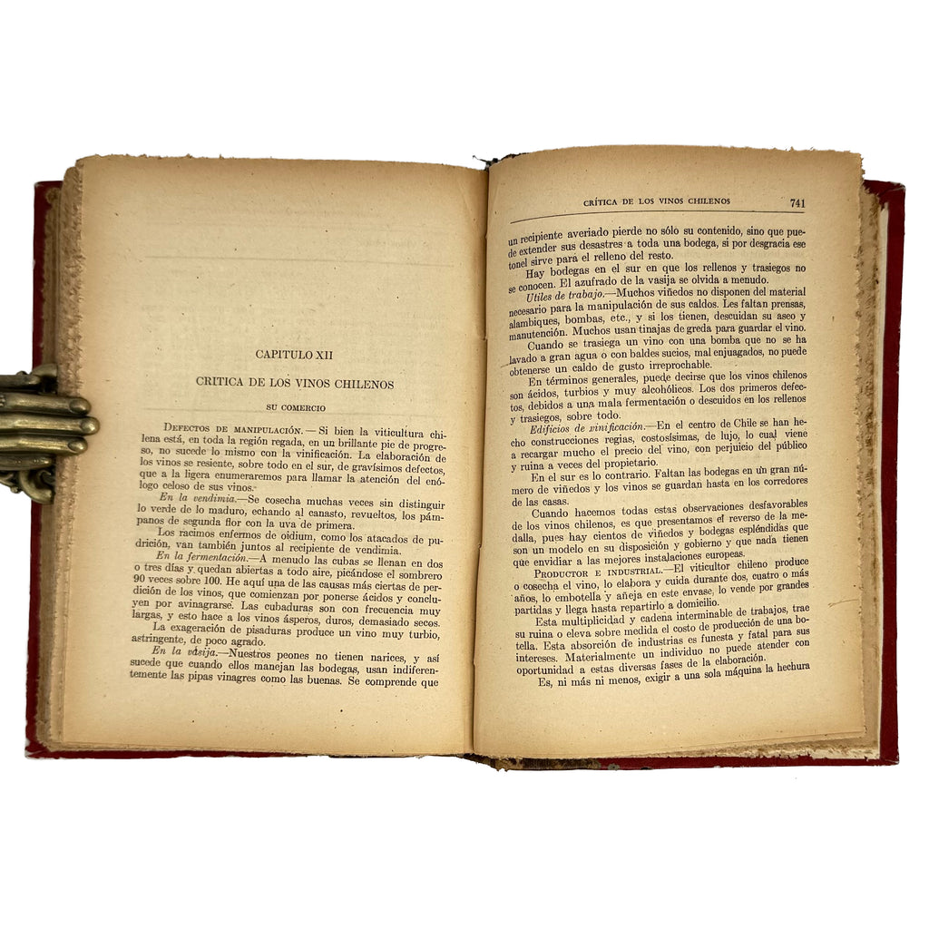 Viticultura y Vinificación by Rojas L., Manuel: an uncommon visual fragment of the 1950 wine & viticulture copy