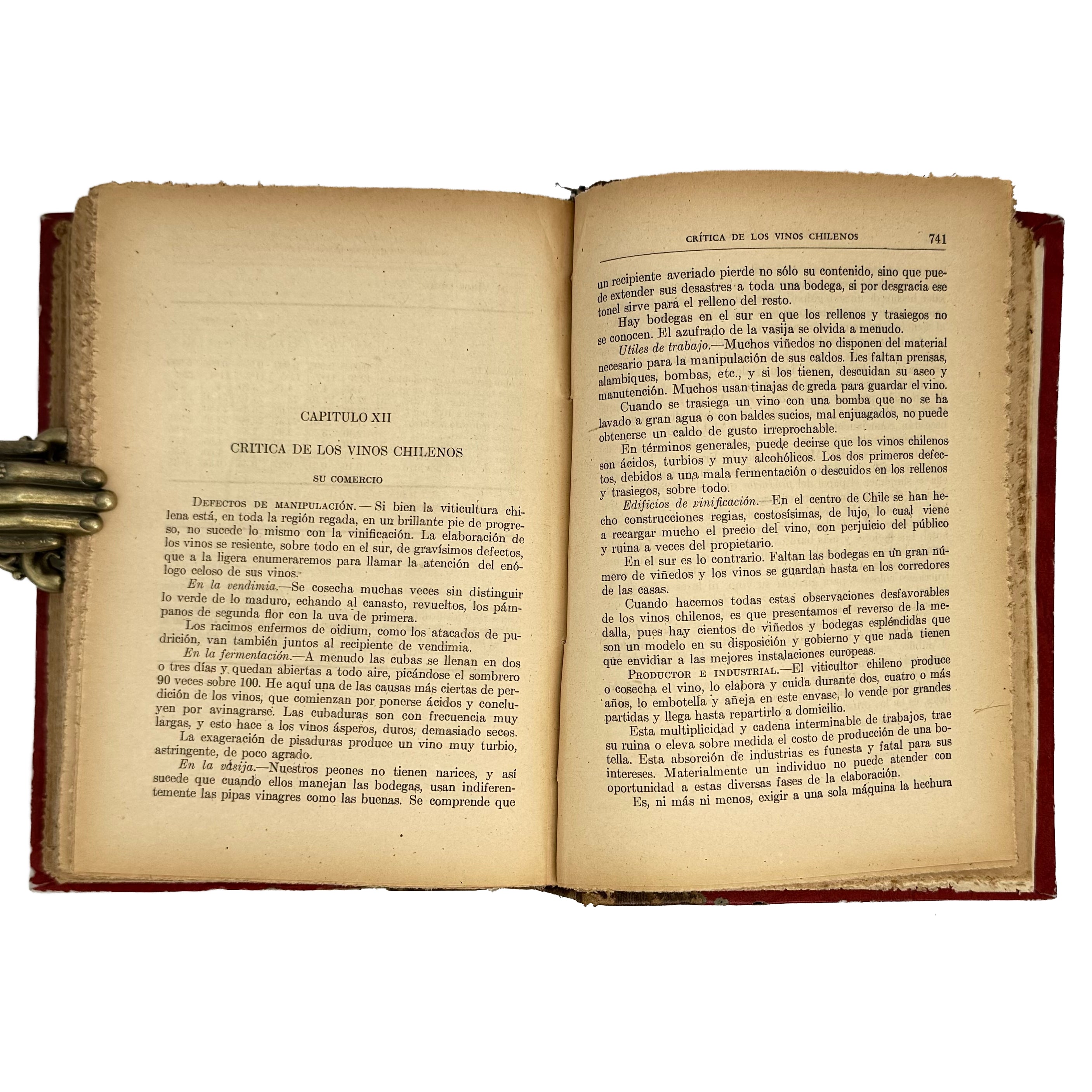 Viticultura y Vinificación by Rojas L., Manuel: an uncommon visual fragment of the 1950 wine & viticulture copy