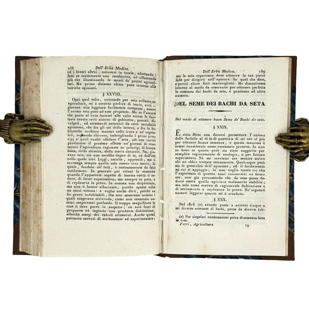 Saggi di agricoltura pratica sulla coltivazione dei gelsi e delle viti by Verri, Carlo: a rare surviving image of the 1840 wine & viticulture exemplar