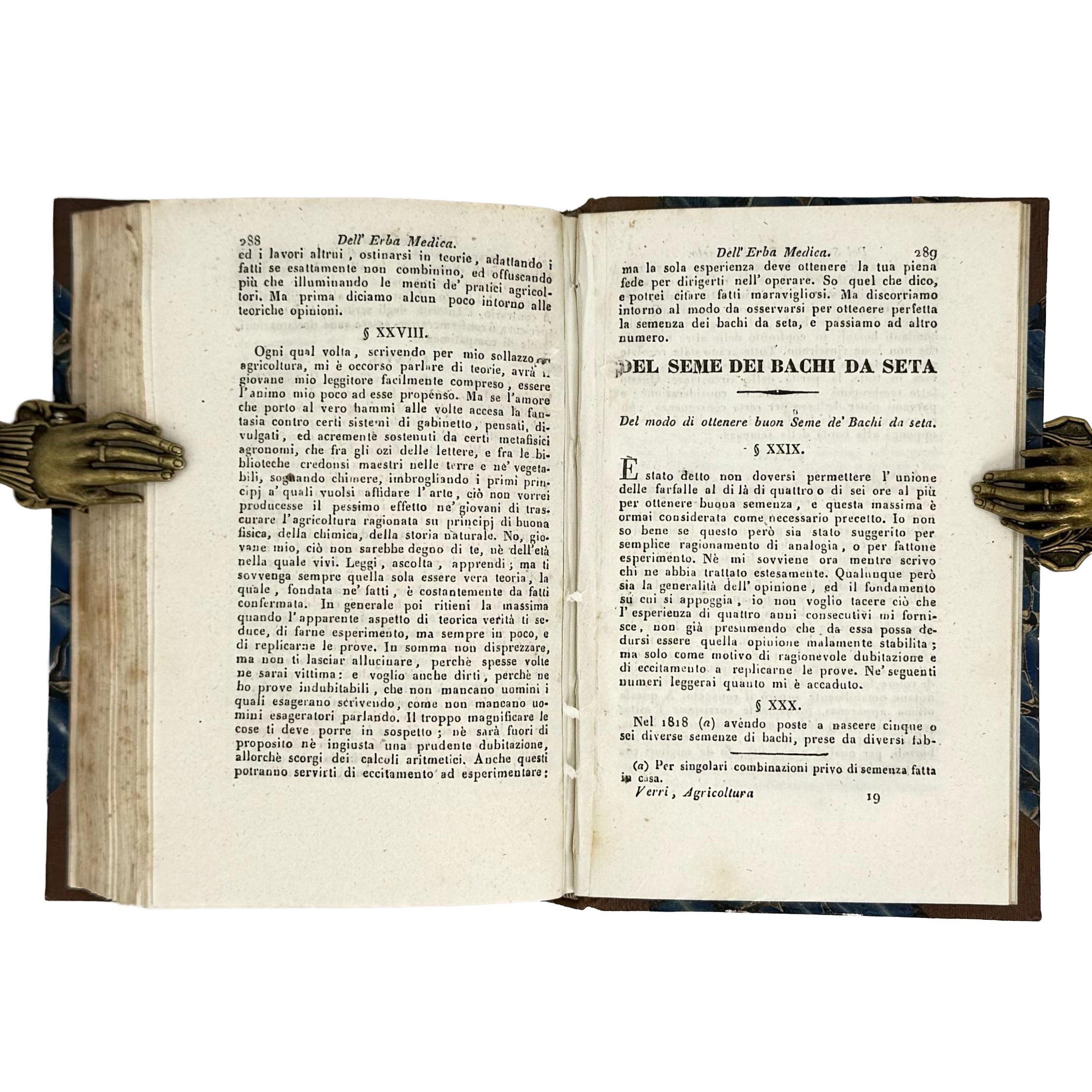 Saggi di agricoltura pratica sulla coltivazione dei gelsi e delle viti by Verri, Carlo: a rare surviving image of the 1840 wine & viticulture exemplar