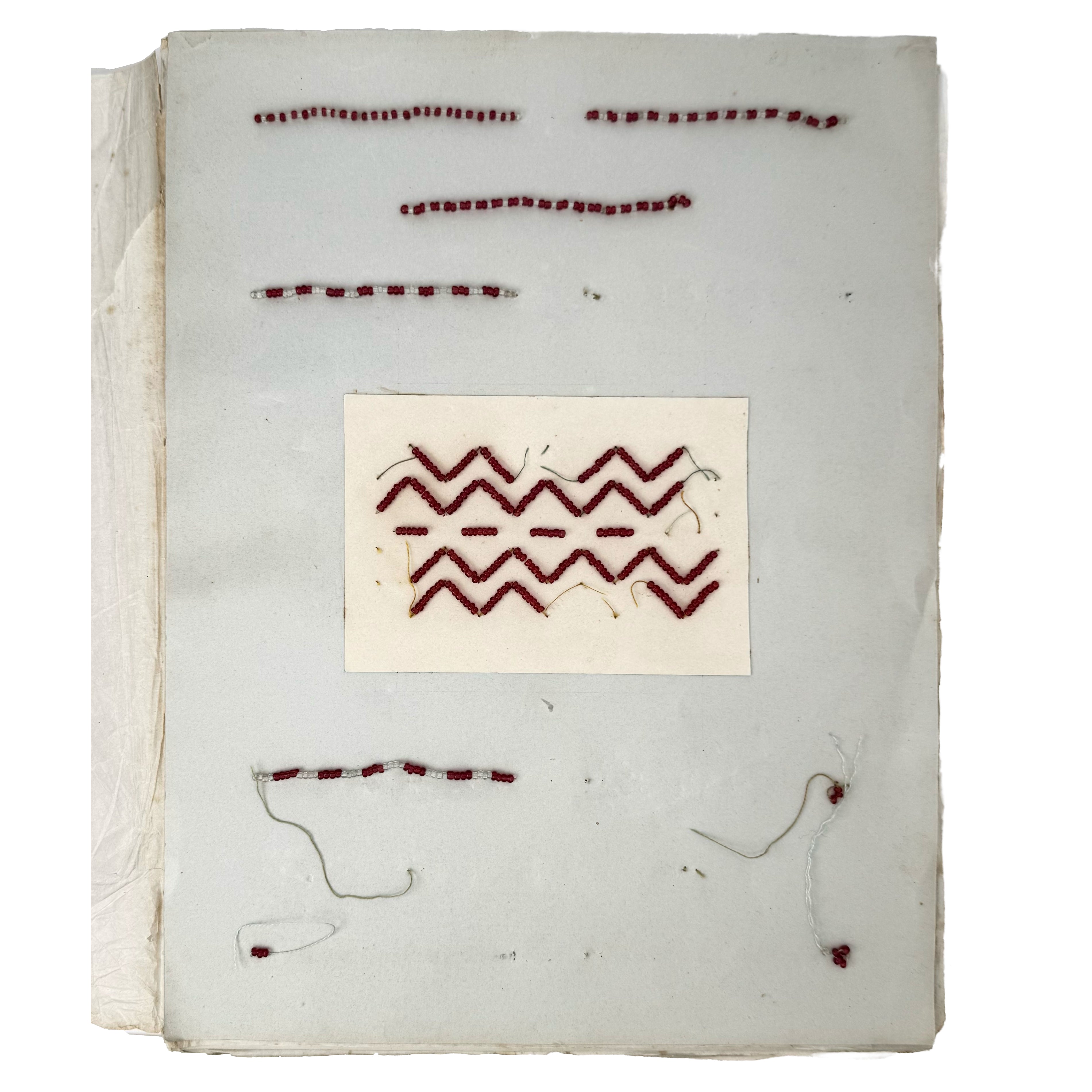 Collection of material samples of manual crafts by : a finely chosen detail from the early science & crafts piece