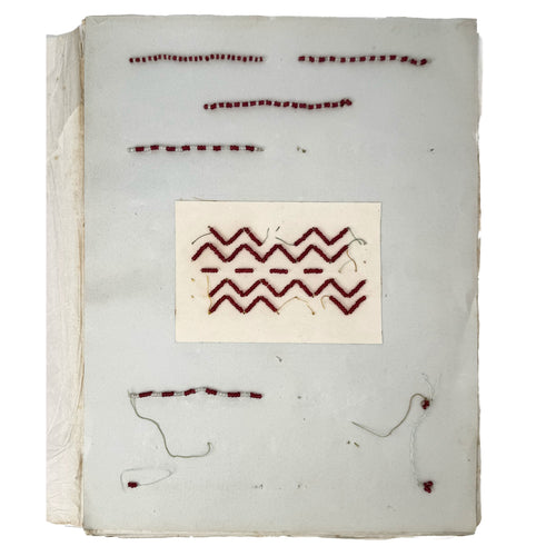 Collection of material samples of manual crafts by : a finely chosen detail from the early science & crafts piece