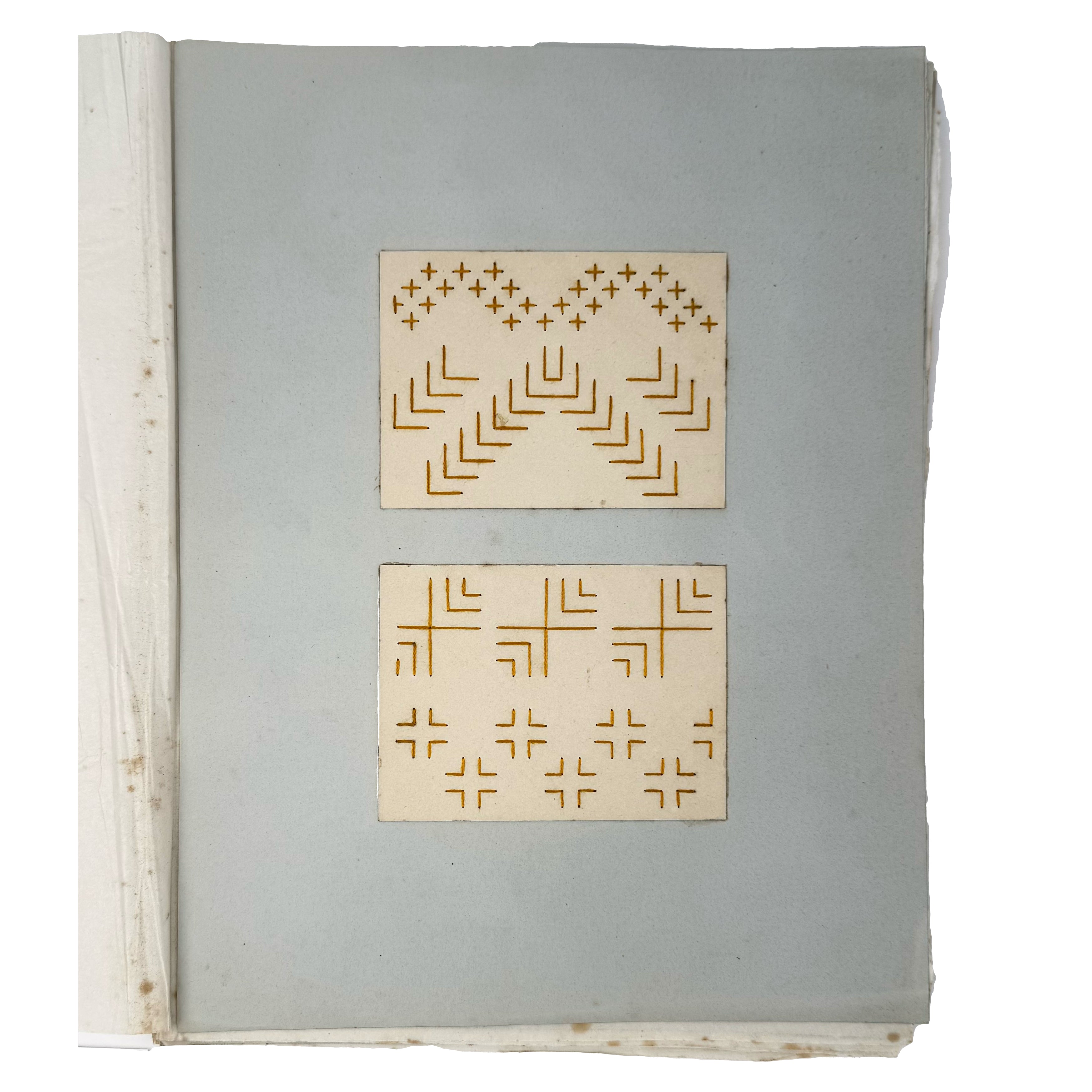 Collection of material samples of manual crafts by : a remarkable illustrative passage from the early science & crafts piece